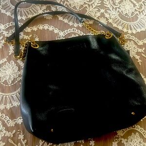 Black leather bag in excellent condition.